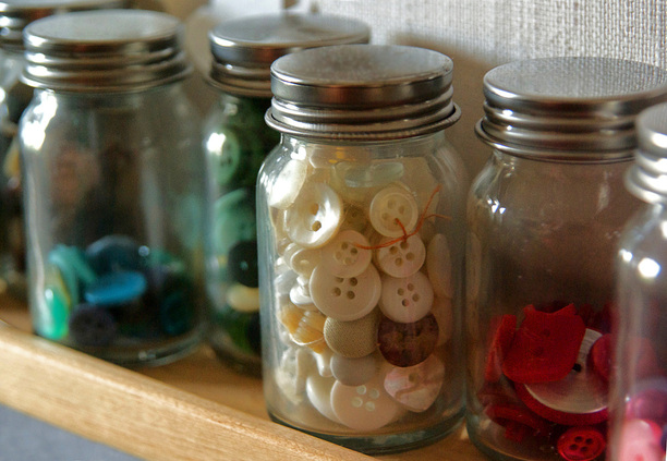 Jars of Buttons by Daogreer Earth Works