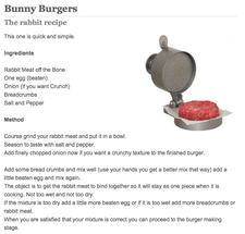 Bunny Burgers Recipe